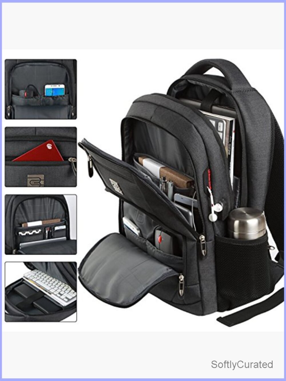 Anti Theft Laptop Backpack Business Travel Water Resistant College Bag - Picture 2 of 6